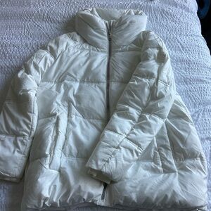 Kenneth Cole Women's White Puffer Coat